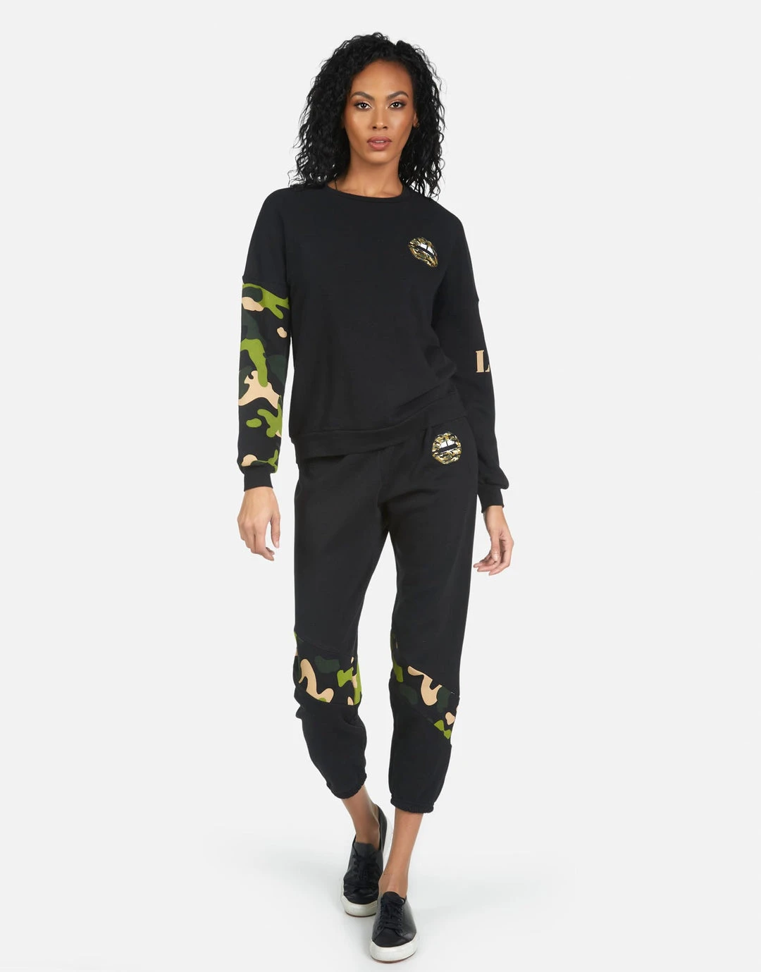 Lauren Moshi Long Sleeve Sierra Camo Lip