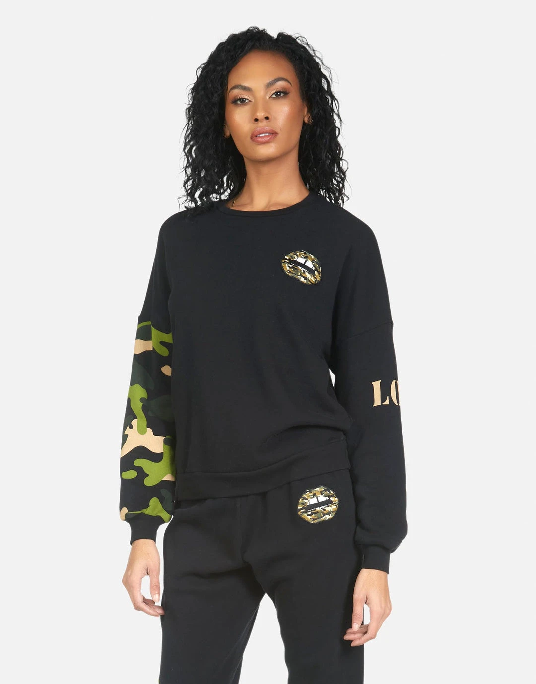 Lauren Moshi Long Sleeve Sierra Camo Lip