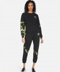 Lauren Moshi Long Sleeve Sierra Camo Lip