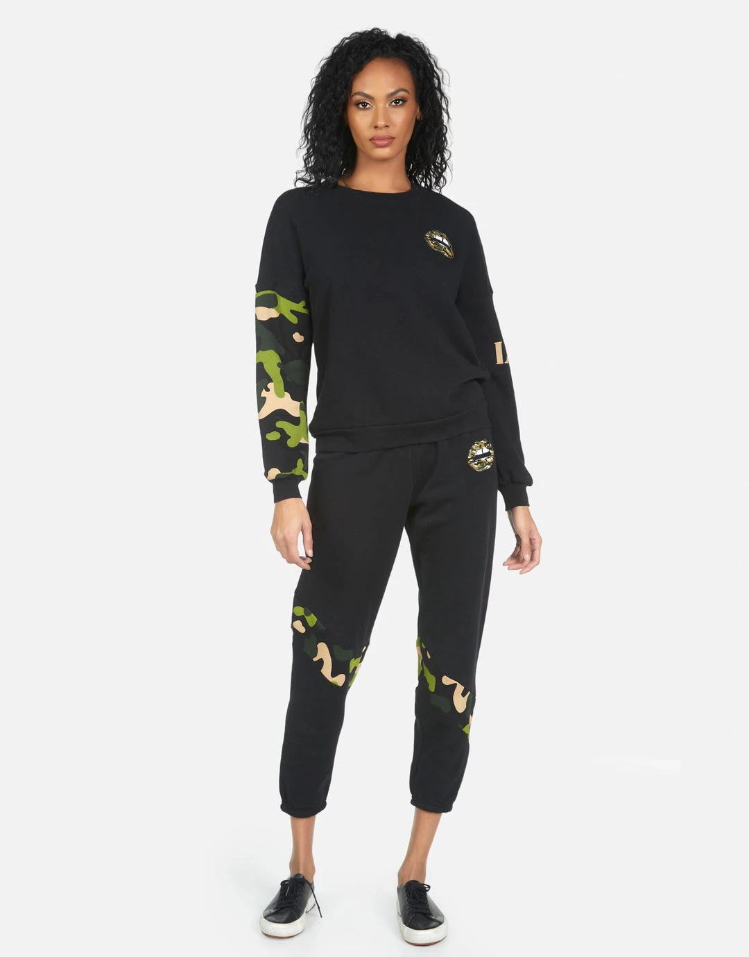 Lauren Moshi Long Sleeve Sierra Camo Lip