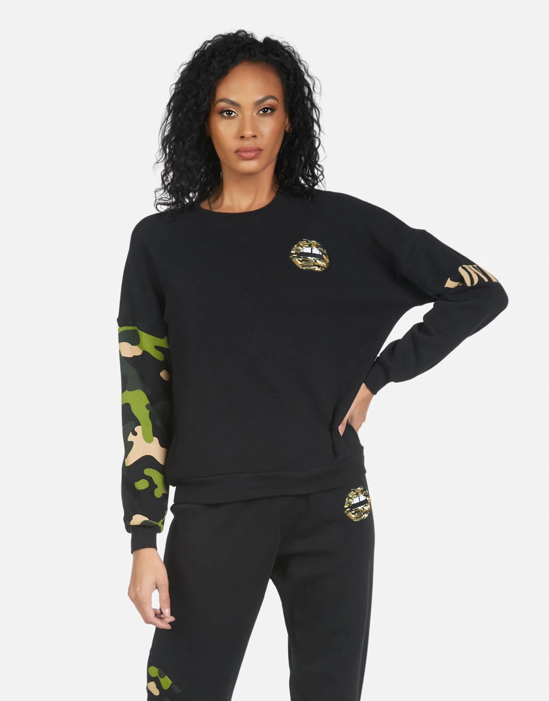 Lauren Moshi Long Sleeve Sierra Camo Lip