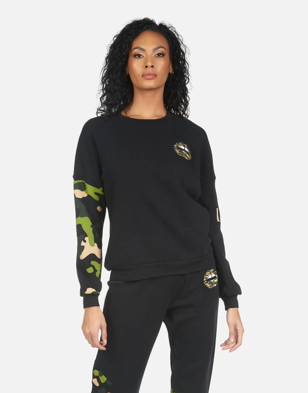 Lauren Moshi Long Sleeve Sierra Camo Lip