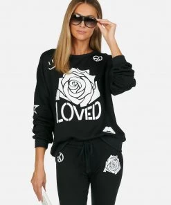 Lauren Moshi Sierra Loved Rose Elements Long Sleeve