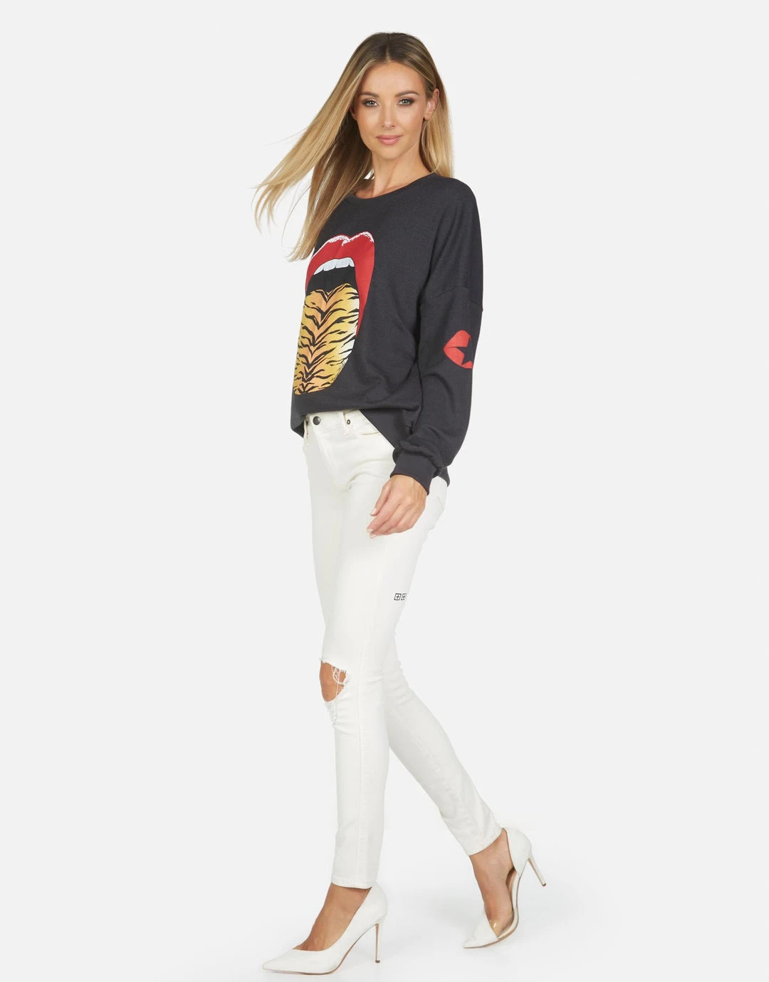 Lauren Moshi Sierra Tiger Tongue Long Sleeve