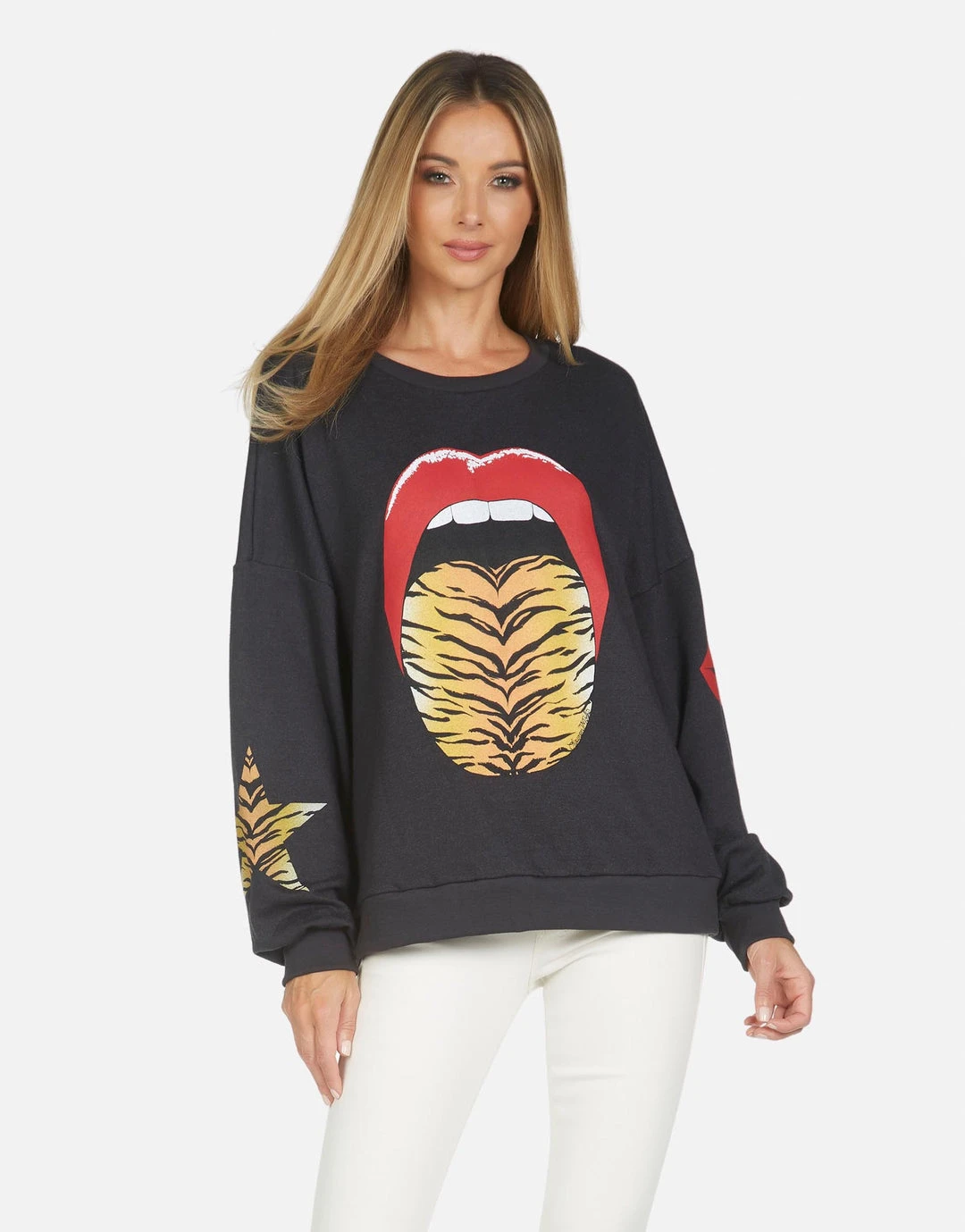 Lauren Moshi Sierra Tiger Tongue Long Sleeve