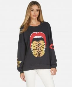 Lauren Moshi Sierra Tiger Tongue Long Sleeve