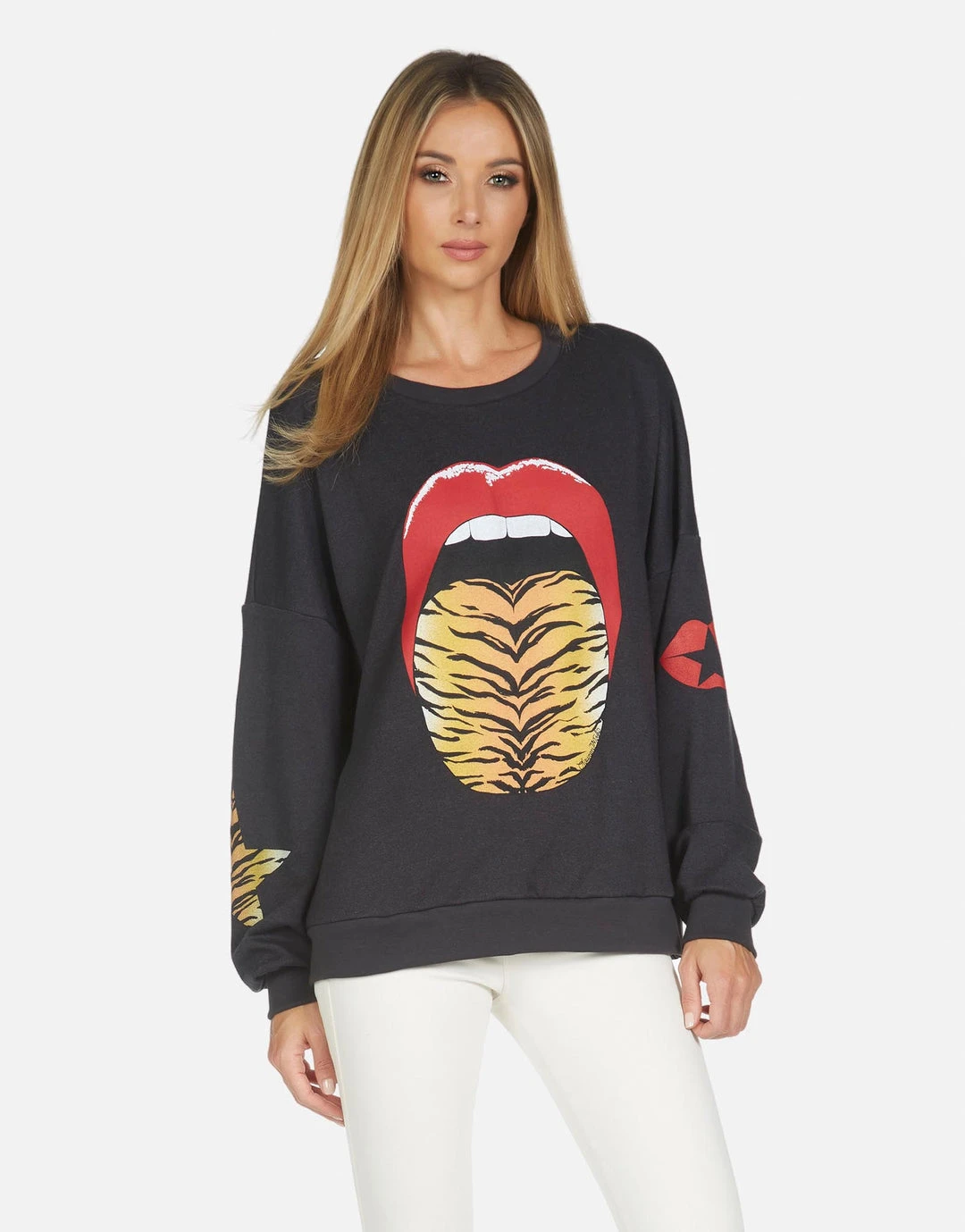 Lauren Moshi Sierra Tiger Tongue Long Sleeve