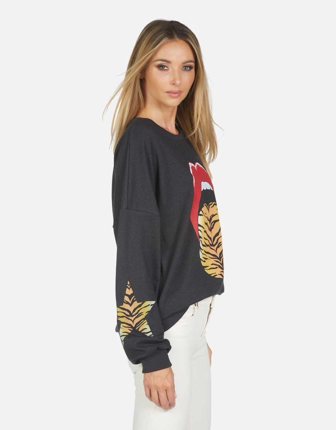 Lauren Moshi Sierra Tiger Tongue Long Sleeve