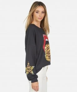 Lauren Moshi Sierra Tiger Tongue Long Sleeve
