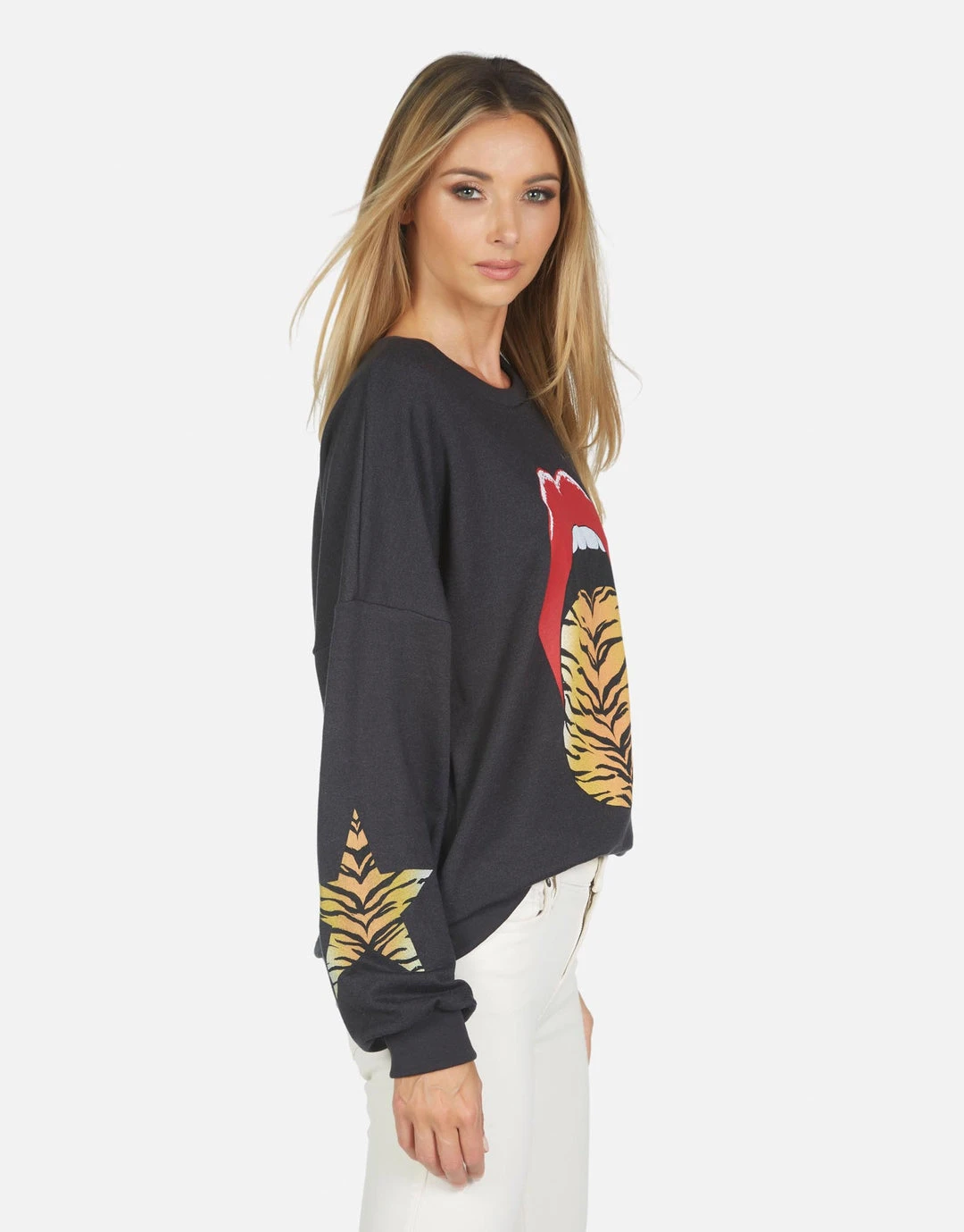 Lauren Moshi Sierra Tiger Tongue Long Sleeve