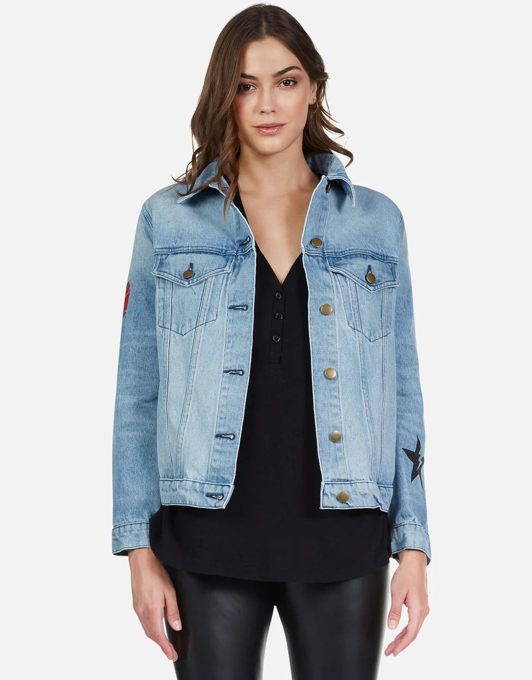 Lauren Moshi Spencer Peace Lightning Long Sleeve