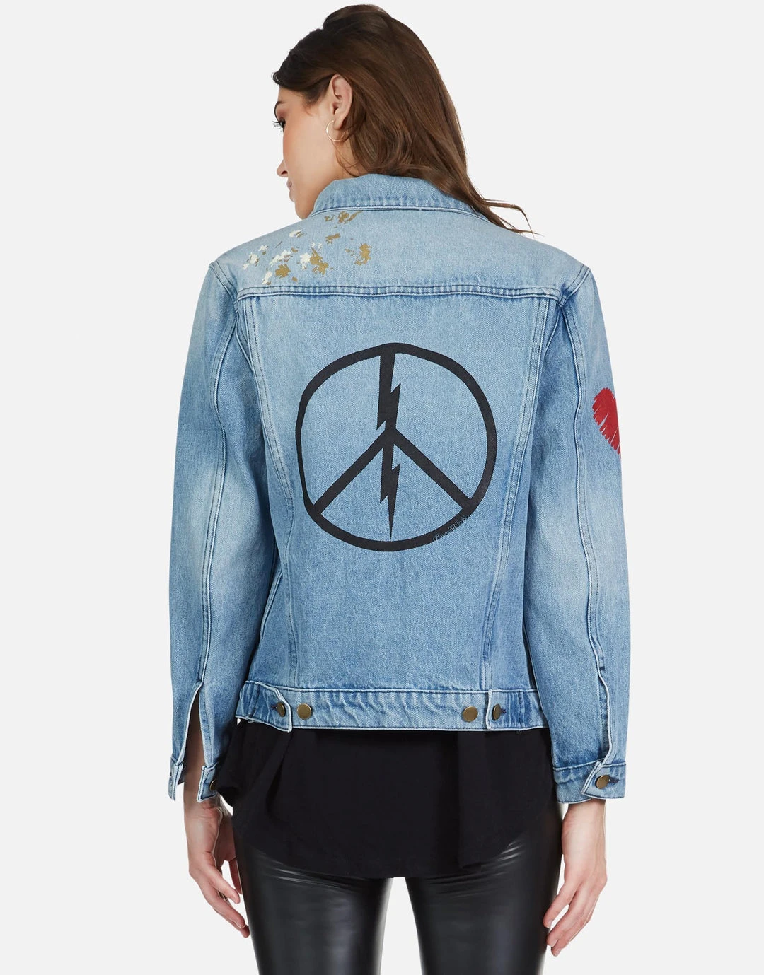 Lauren Moshi Spencer Peace Lightning Long Sleeve