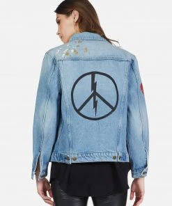 Lauren Moshi Spencer Peace Lightning Long Sleeve
