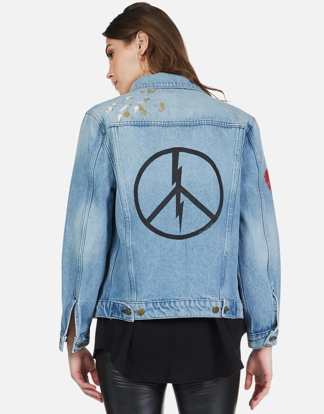 Lauren Moshi Spencer Peace Lightning Long Sleeve