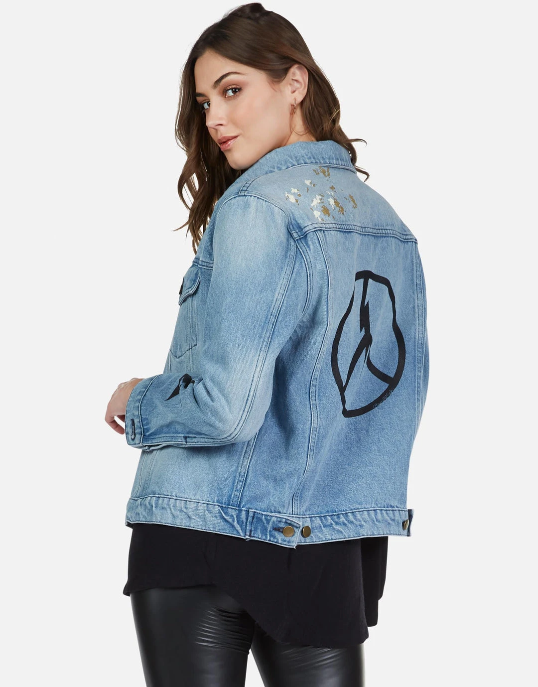 Lauren Moshi Spencer Peace Lightning Long Sleeve