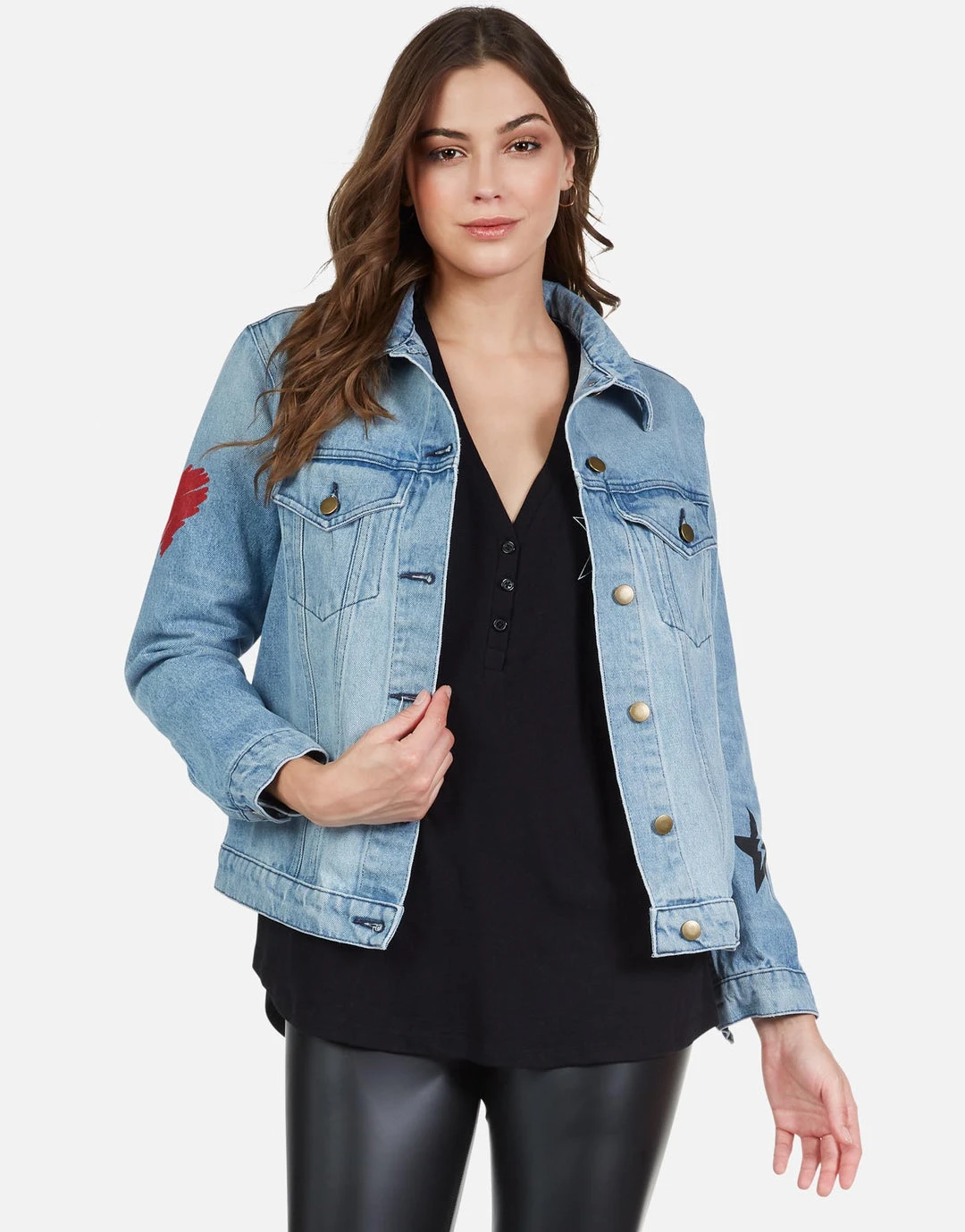 Lauren Moshi Spencer Peace Lightning Long Sleeve