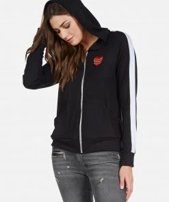 Lauren Moshi Outerwear Maria Gold Foil Chain Lip