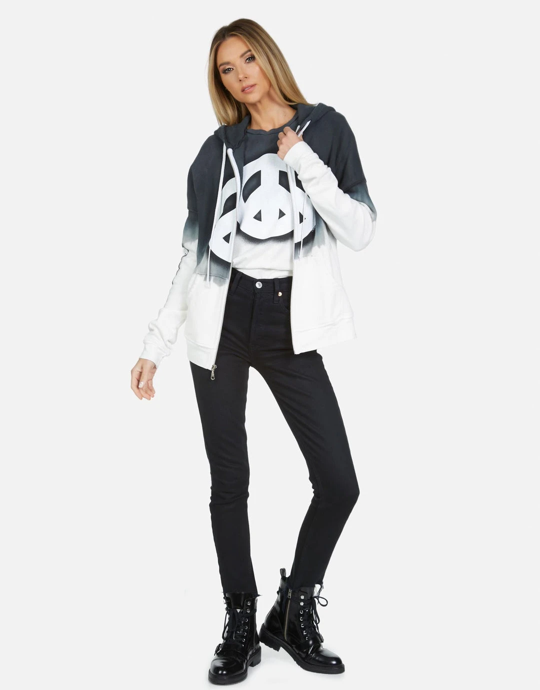 Lauren Moshi Long Sleeve Koa Airbrush Peace