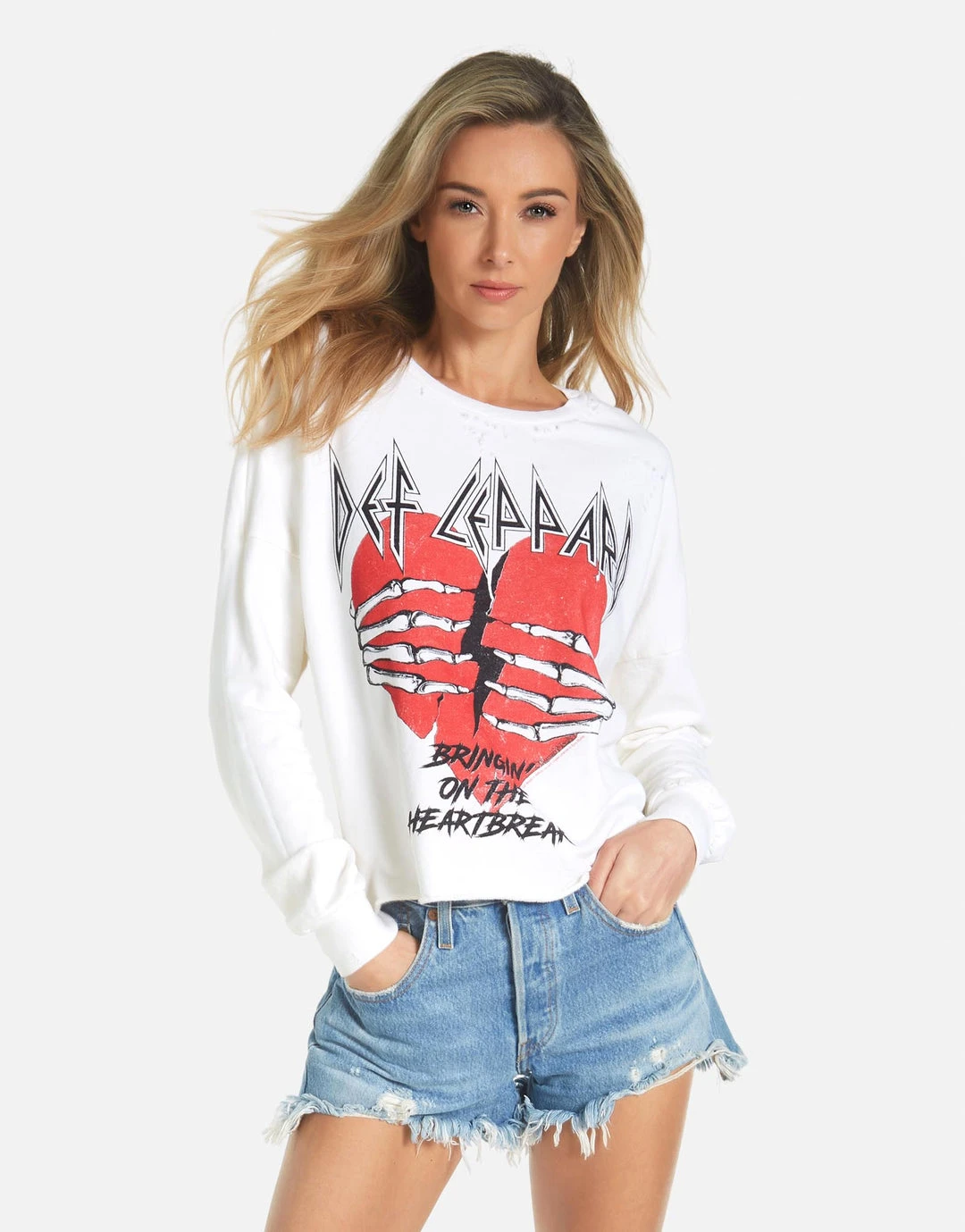 Lauren Moshi X Long Sleeve Lee X Def Leppard Heartbreak