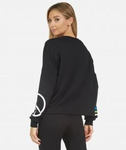 Lauren Moshi Long Sleeve Lee World Peace Lips