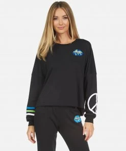 Lauren Moshi Long Sleeve Lee World Peace Lips