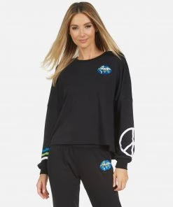 Lauren Moshi Long Sleeve Lee World Peace Lips