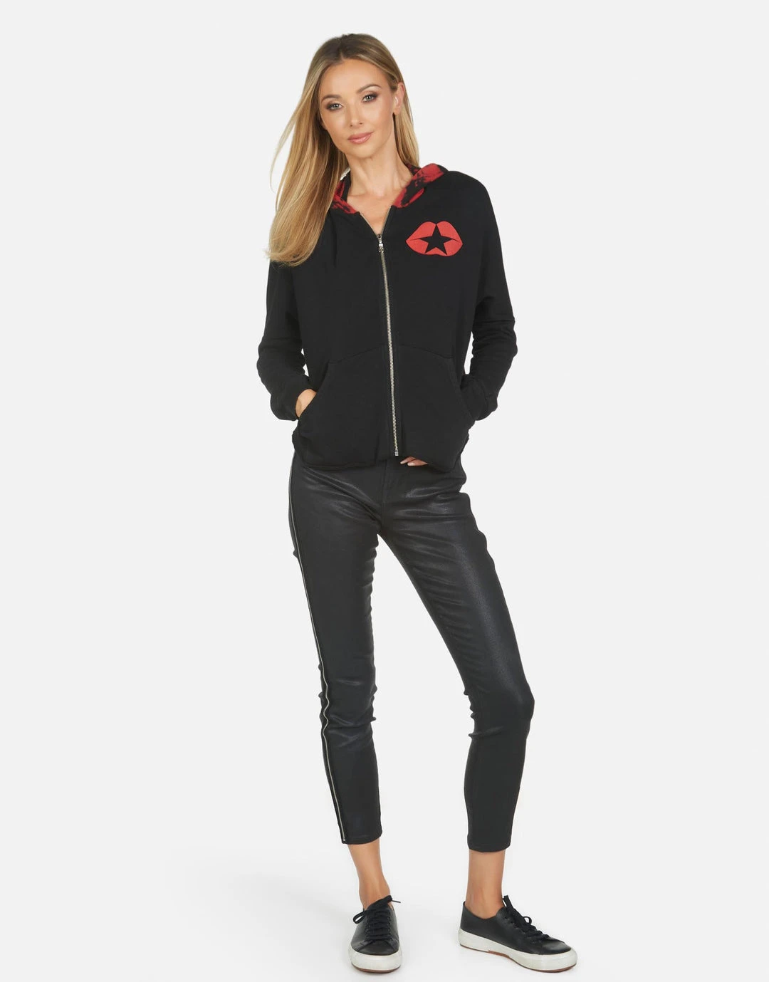 Lauren Moshi Long Sleeve Destiny Tiger Tongue