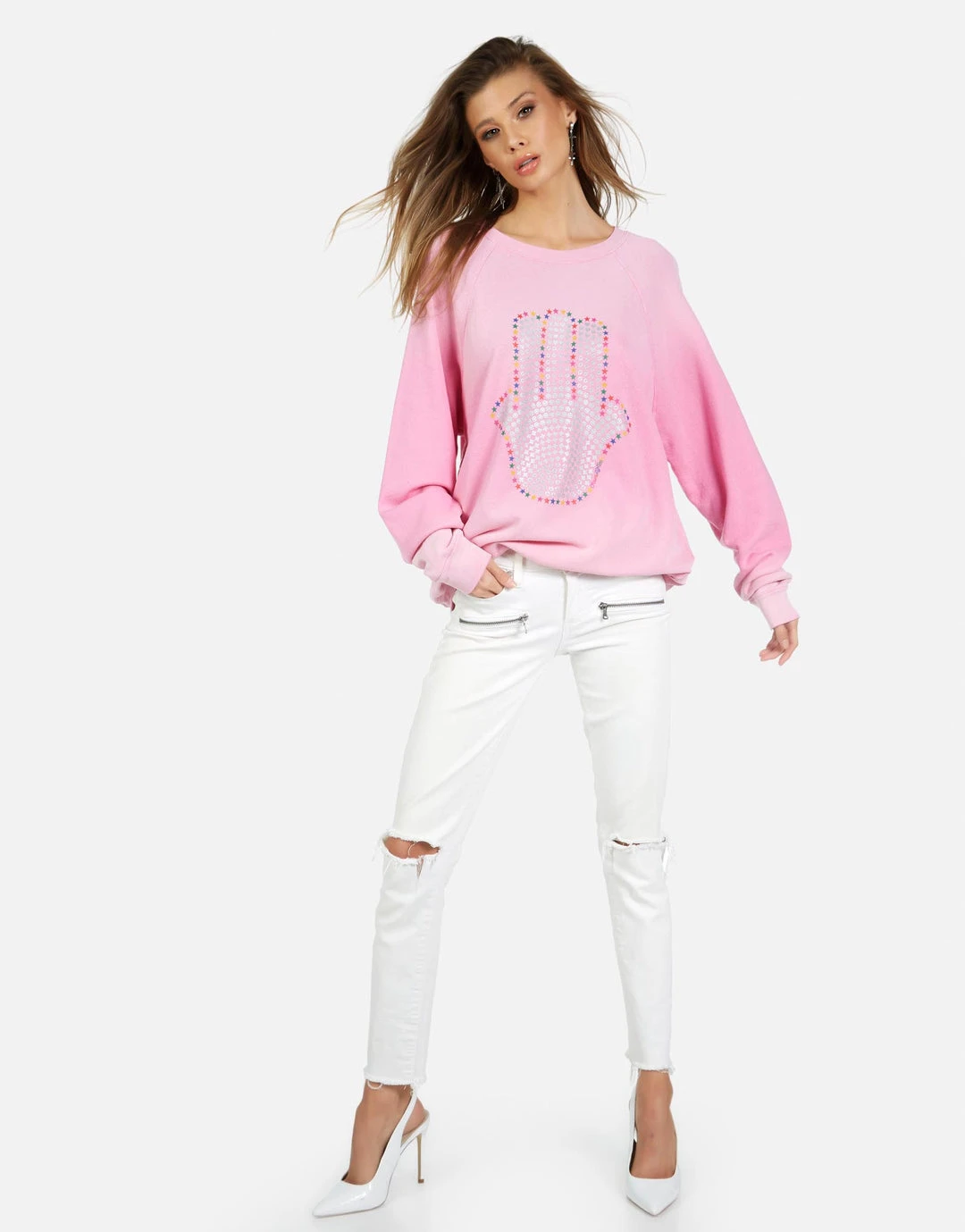 Lauren Moshi Anela Hamsa Elements Long Sleeve