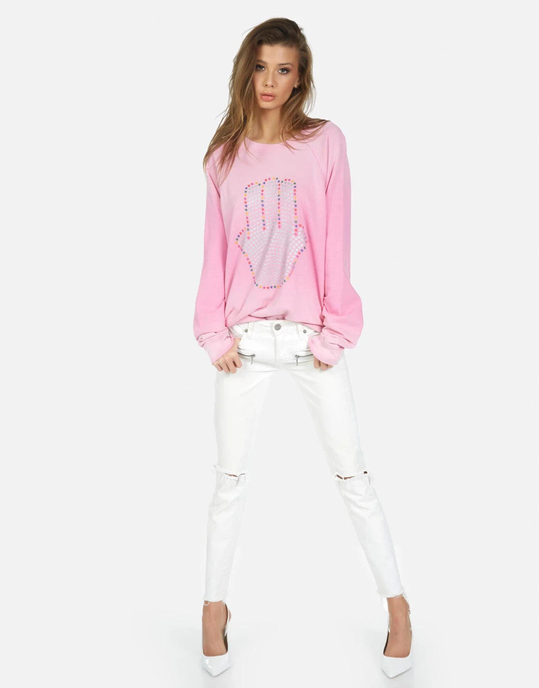 Lauren Moshi Anela Hamsa Elements Long Sleeve