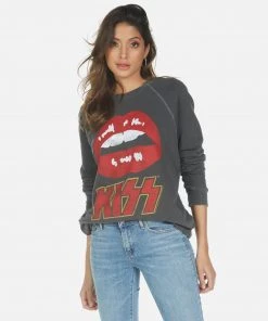 Lauren Moshi Long Sleeve Anela Kiss Lip