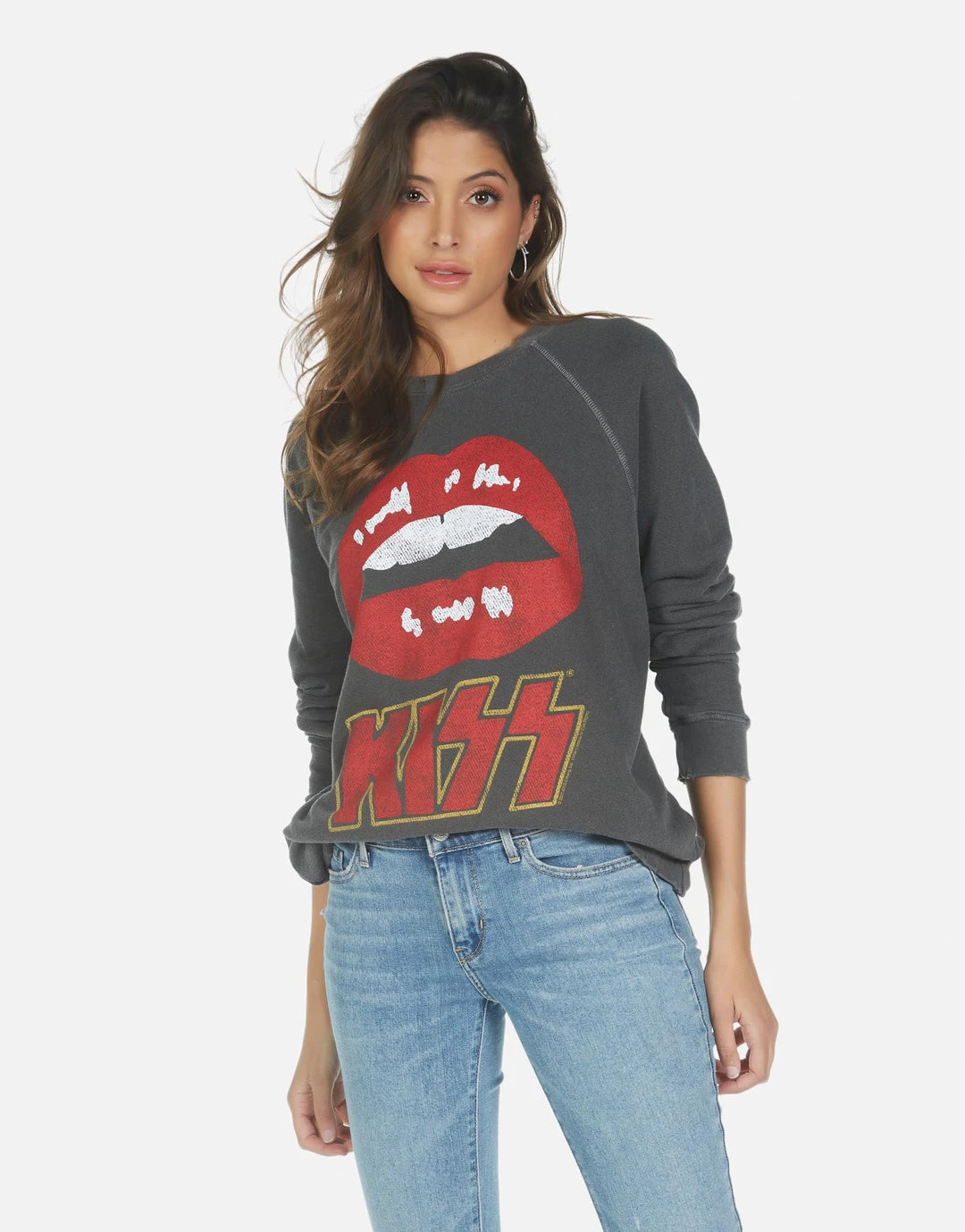 Lauren Moshi Long Sleeve Anela Kiss Lip