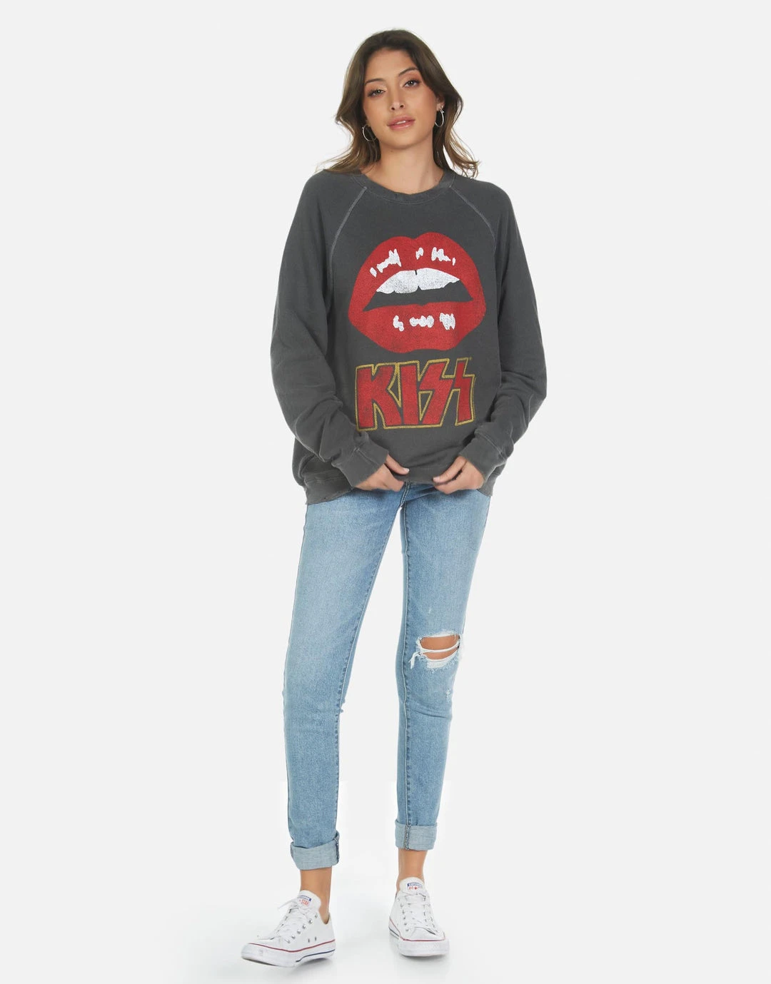 Lauren Moshi Long Sleeve Anela Kiss Lip