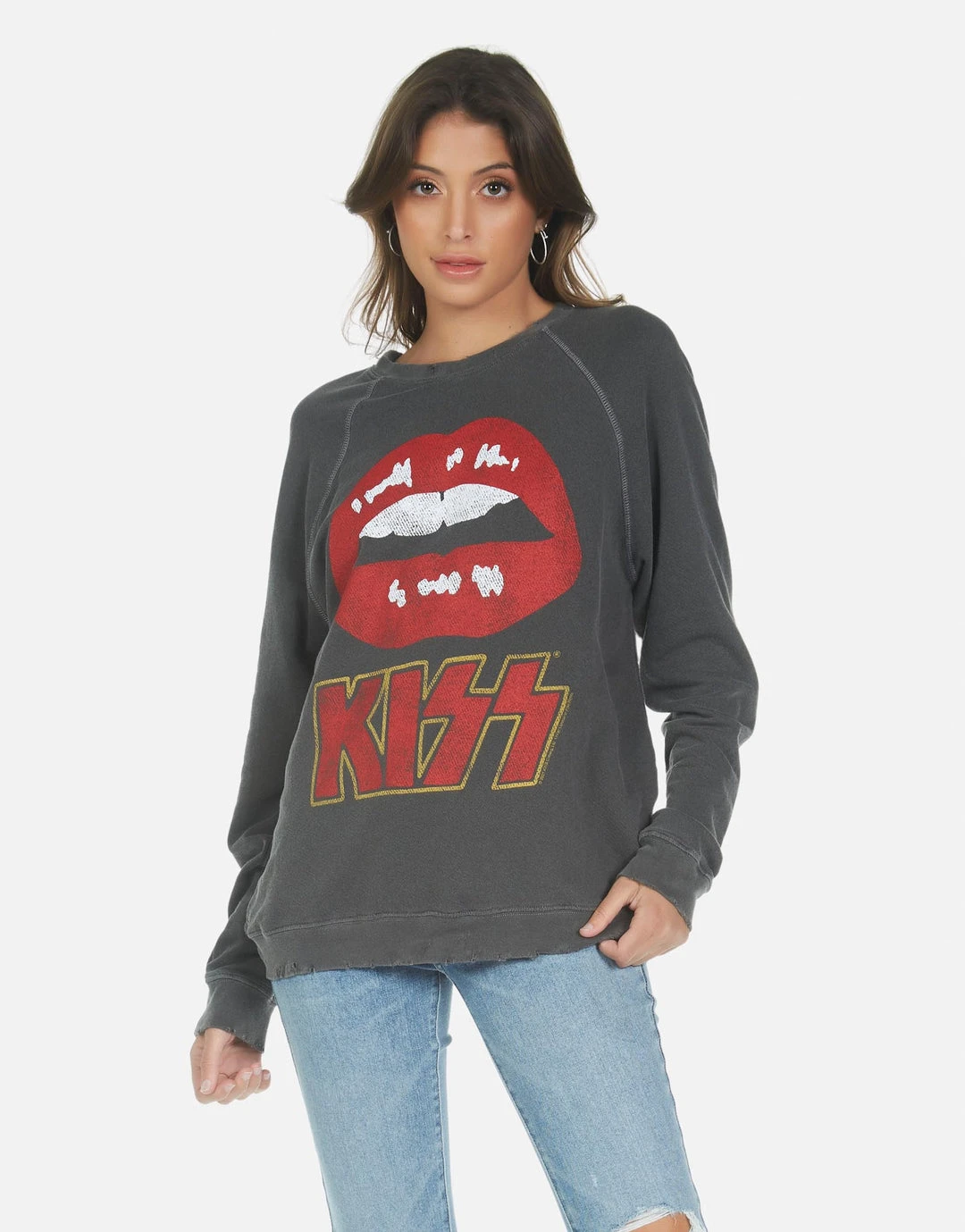 Lauren Moshi Long Sleeve Anela Kiss Lip