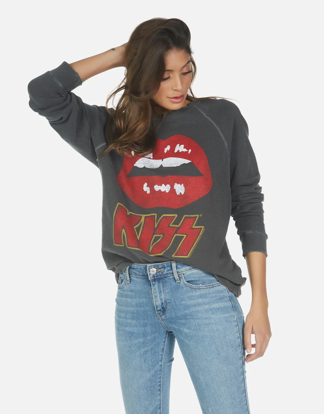 Lauren Moshi Long Sleeve Anela Kiss Lip