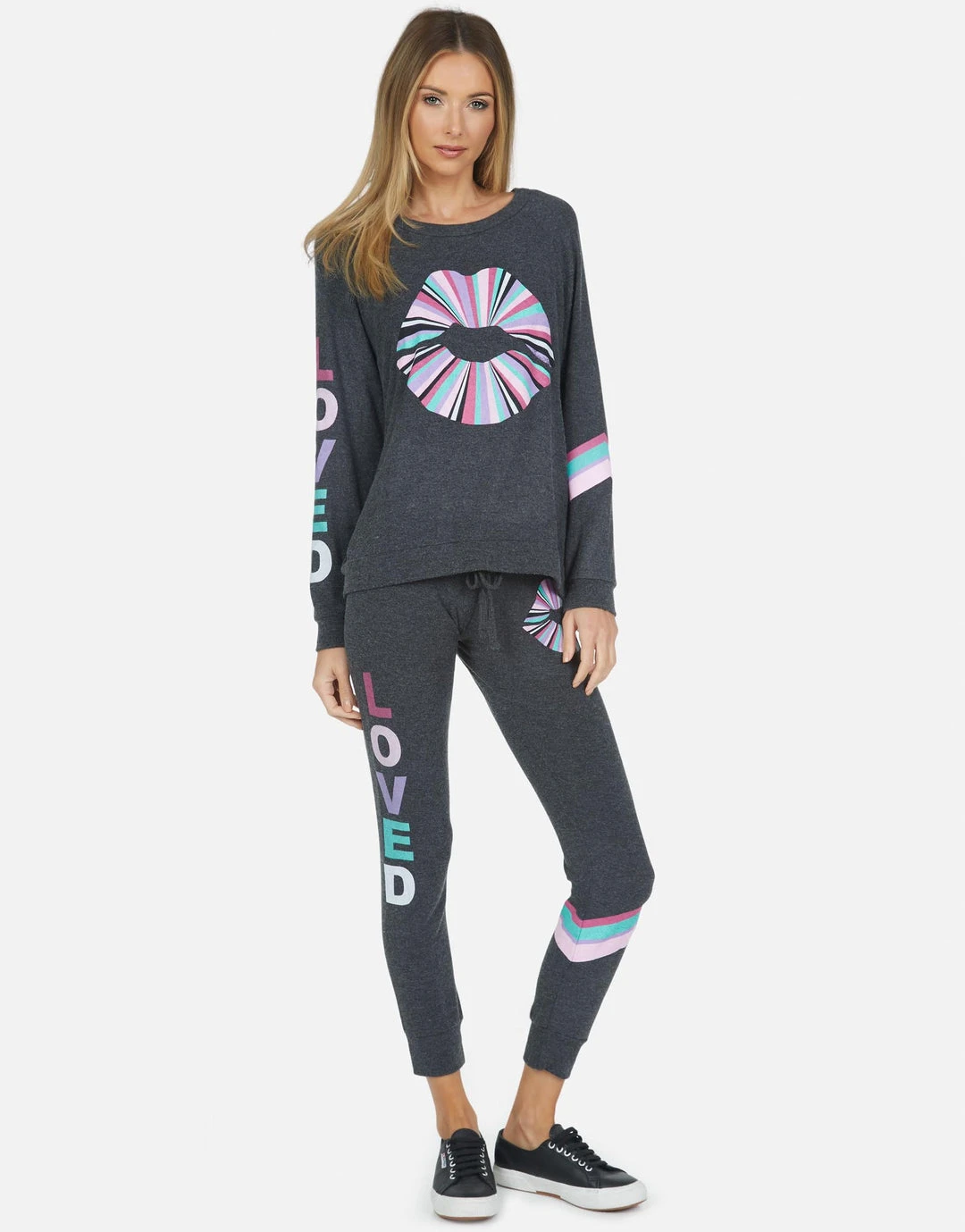 Lauren Moshi Everly Rainbow Ray Lip Long Sleeve