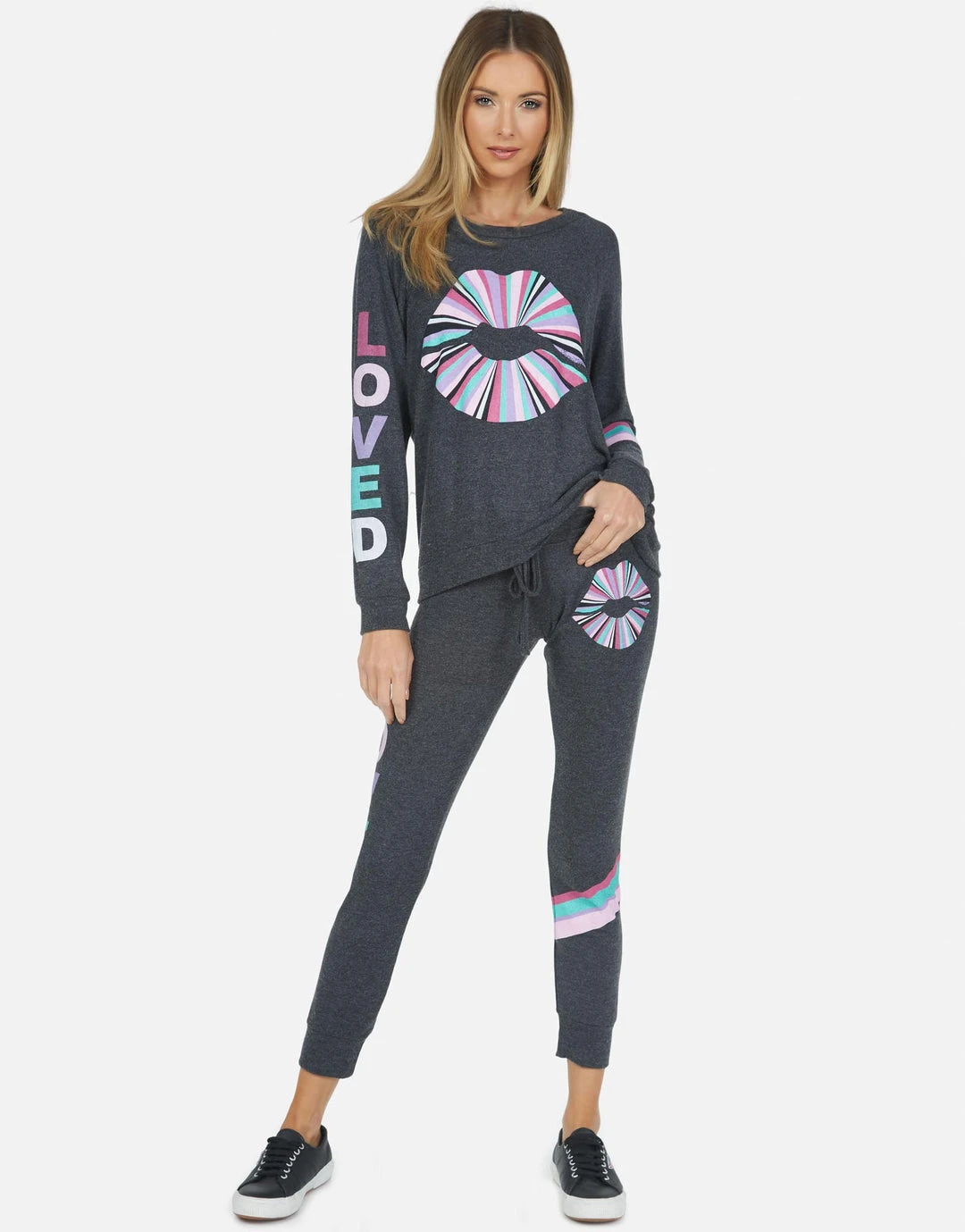 Lauren Moshi Everly Rainbow Ray Lip Long Sleeve