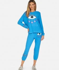 Lauren Moshi Everly Chain Evil Eye Long Sleeve
