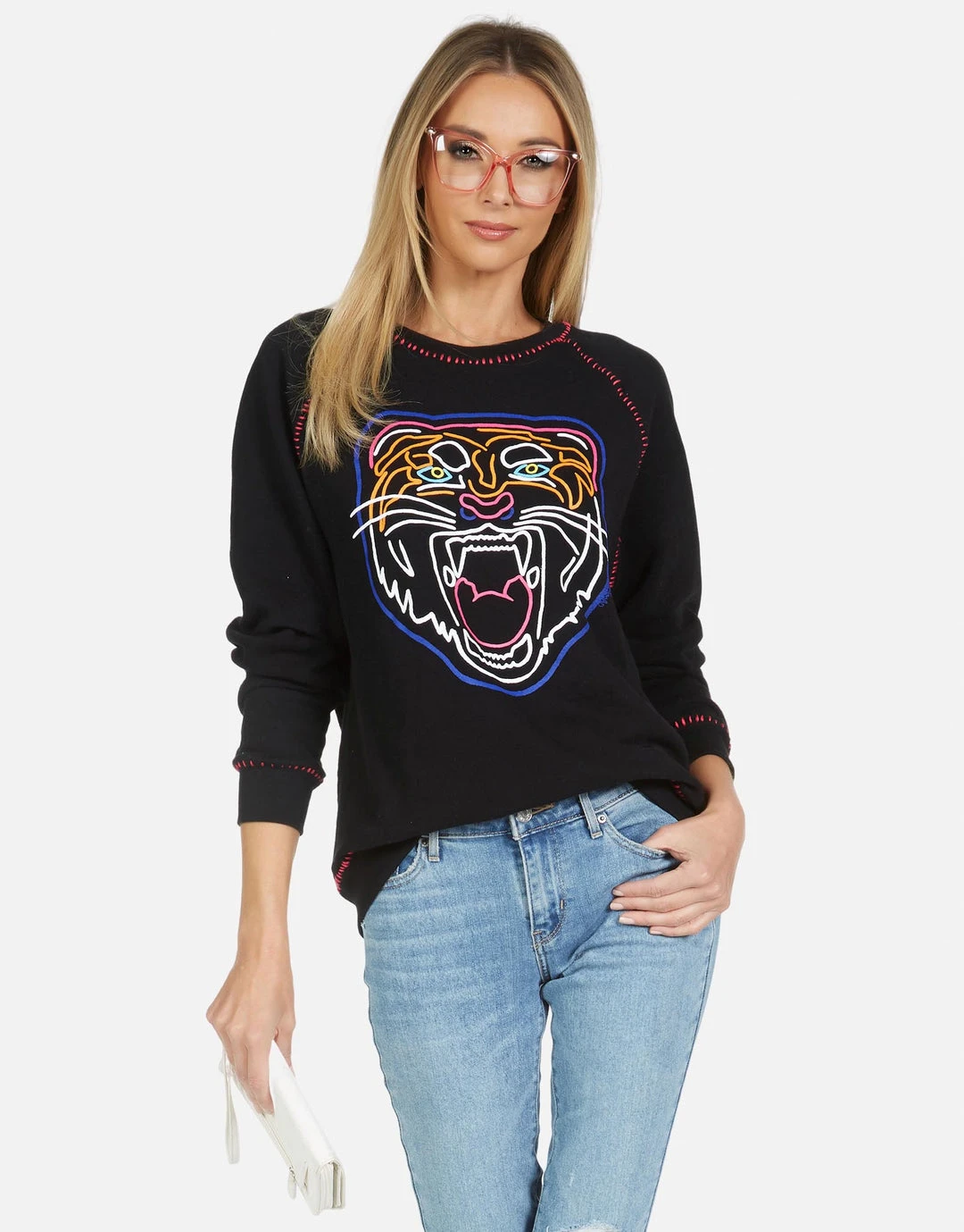 Lauren Moshi Jocelyn Neon Line Tiger