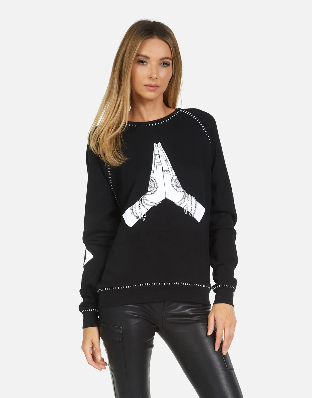Lauren Moshi Jocelyn Prayer Hands Long Sleeve