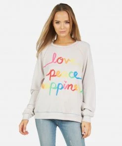 Lauren Moshi Jocelyn Love Peace Happiness Long Sleeve