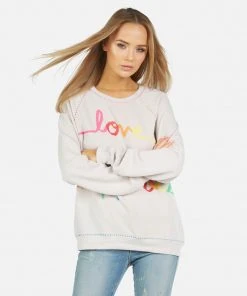 Lauren Moshi Jocelyn Love Peace Happiness Long Sleeve