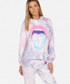 Lauren Moshi Long Sleeve Anissa Tie Dye Tongue