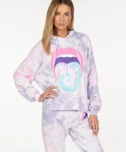 Lauren Moshi Long Sleeve Anissa Tie Dye Tongue