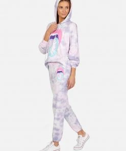 Lauren Moshi Long Sleeve Anissa Tie Dye Tongue