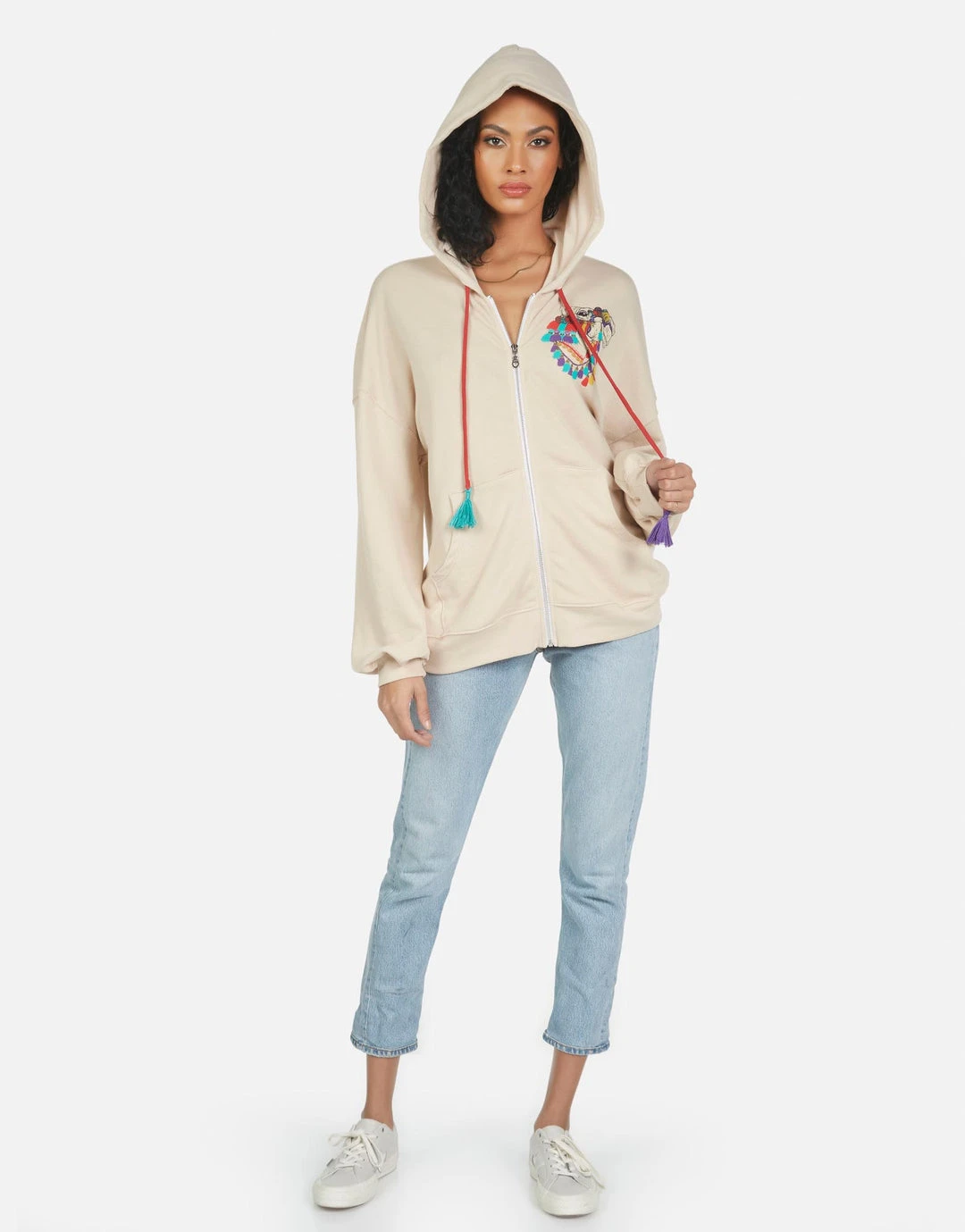 Lauren Moshi Aisha Peace Love Camel Hoodies