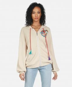 Lauren Moshi Aisha Peace Love Camel Hoodies
