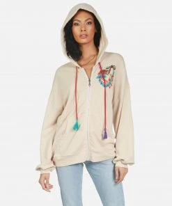 Lauren Moshi Aisha Peace Love Camel Hoodies