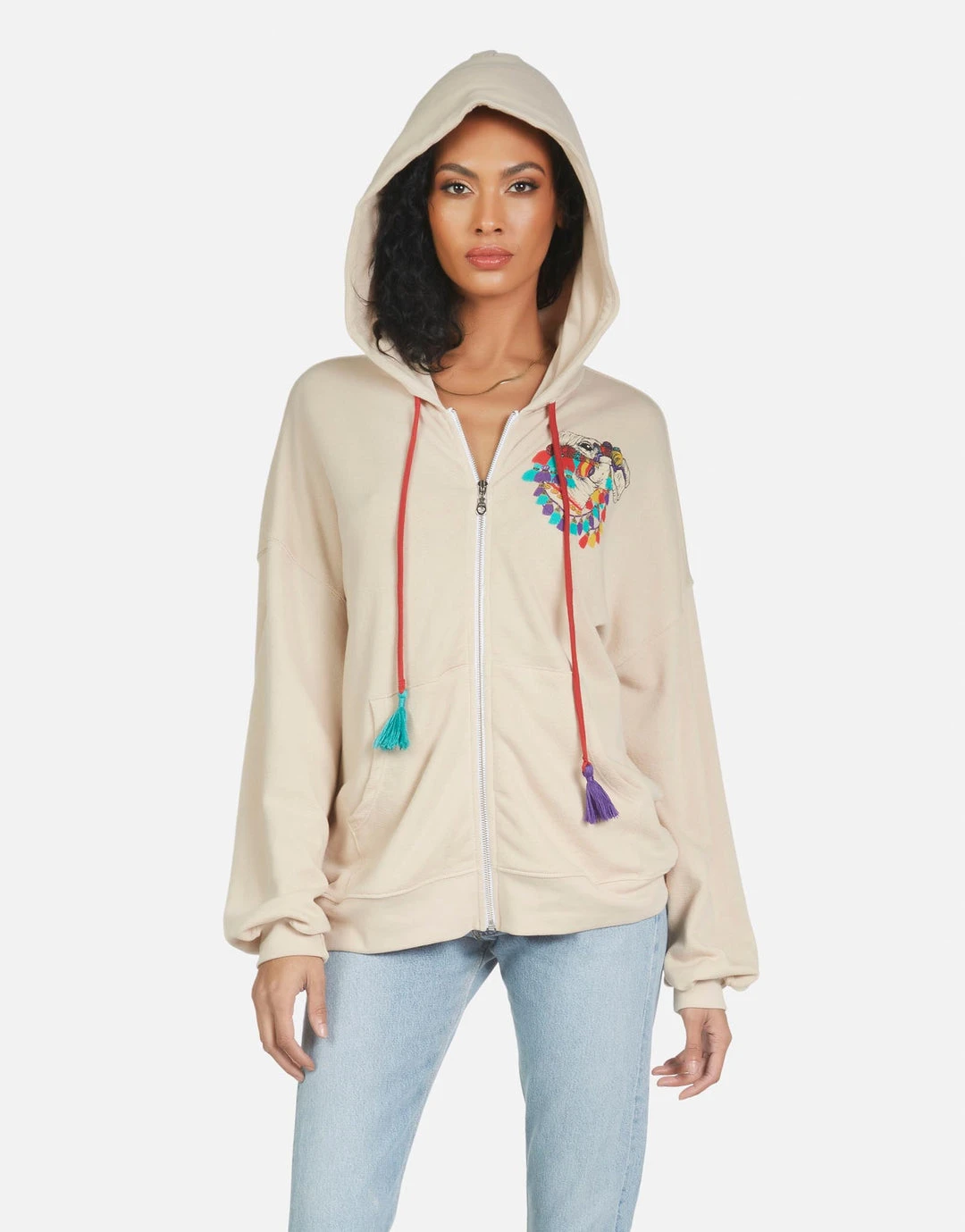 Lauren Moshi Aisha Peace Love Camel Hoodies