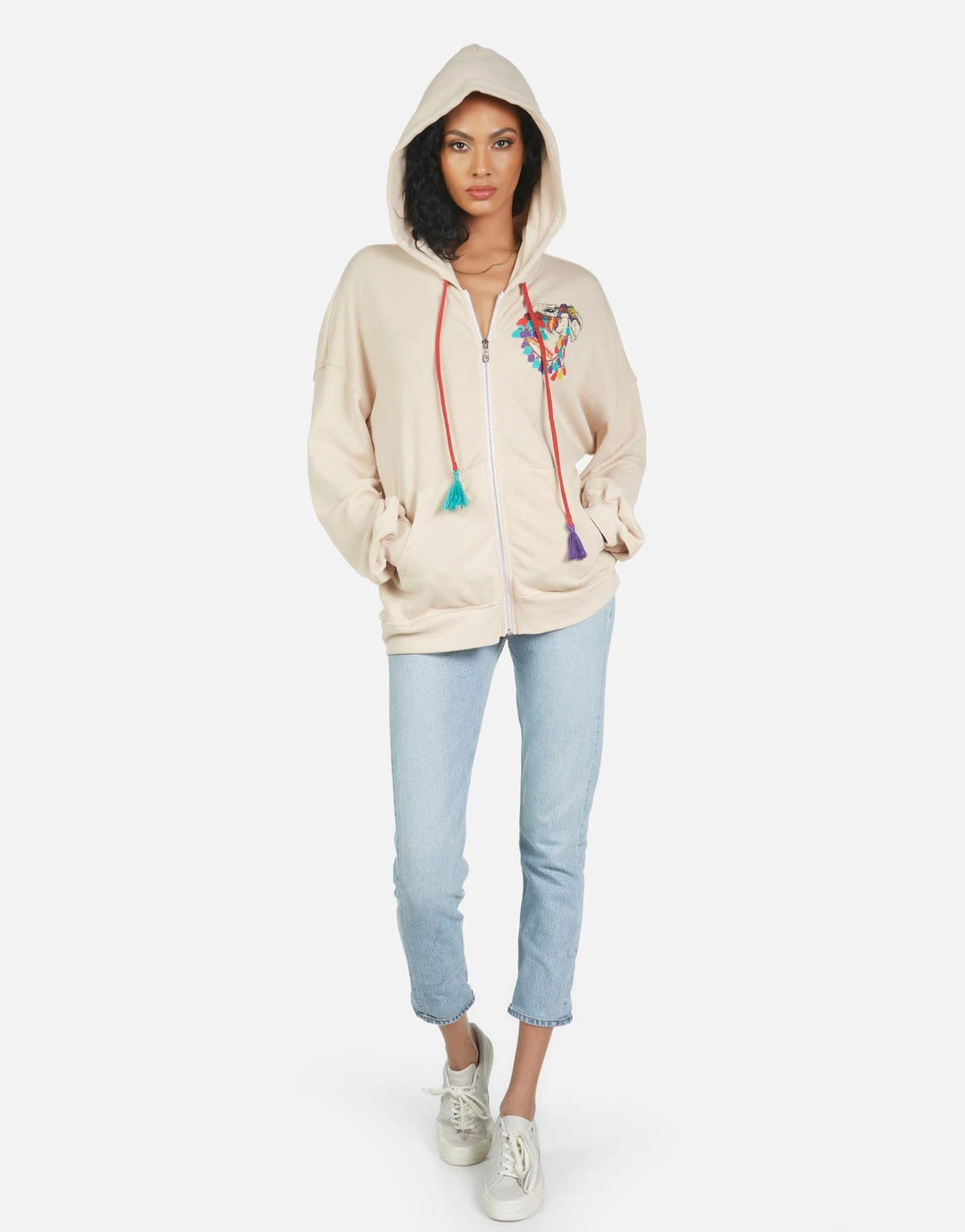 Lauren Moshi Aisha Peace Love Camel Hoodies