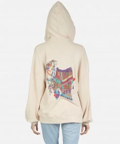 Lauren Moshi Aisha Peace Love Camel Hoodies
